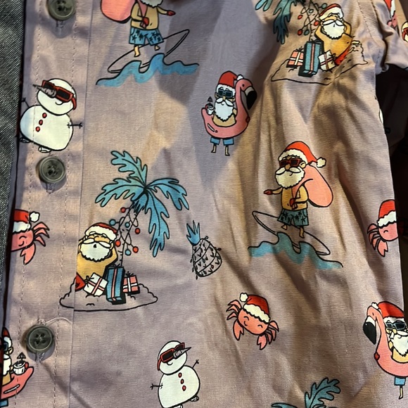 Christmas SVRN Code Santa Button Down and Tie size 5 - Picture 4 of 6